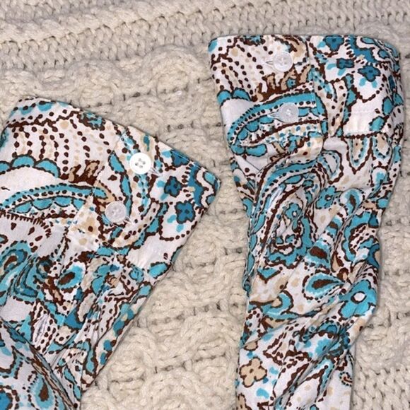 Jones New York Country paisley button down top size medium/large - Picture 6 of 10